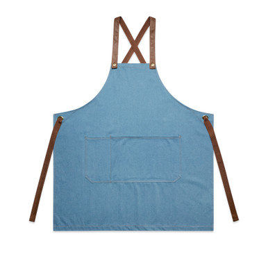 AS Colour 1084 Denim Apron Denim product view for custom printing