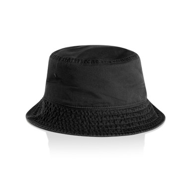 AS Colour 1181 Faded Bucket Hat Faded Black product view for custom printing