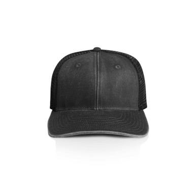 AS Colour 1102 Stock Faded Trucker Faded Black product view for custom printing