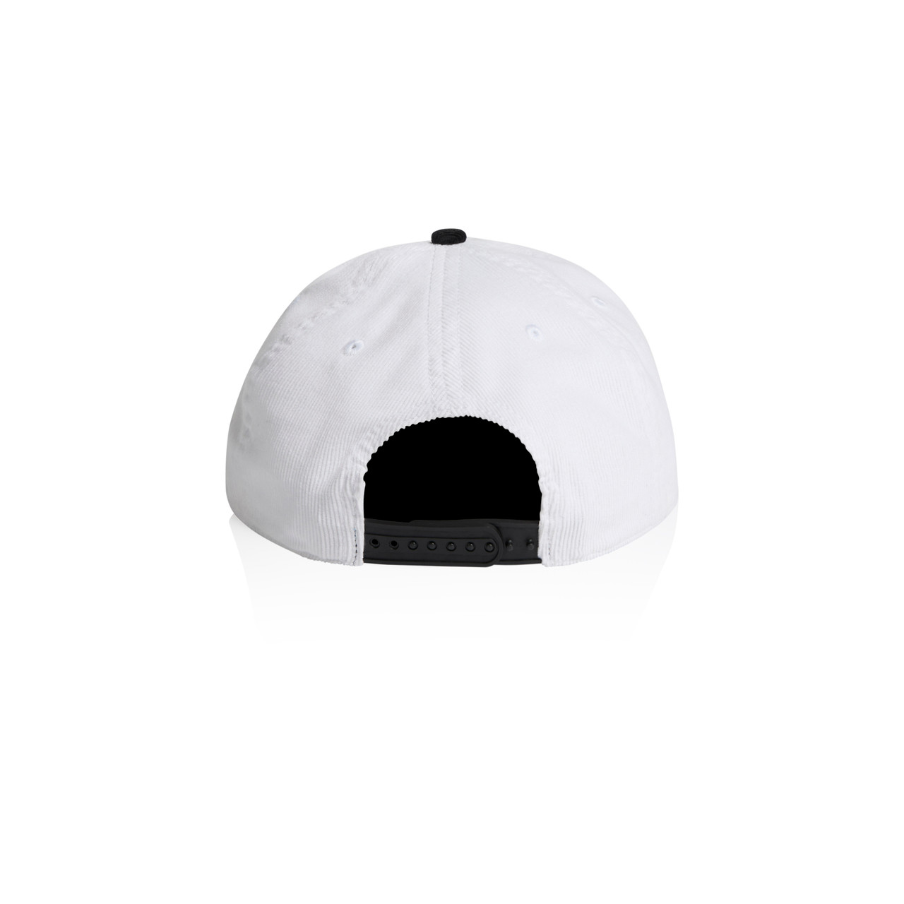 AS Colour 1159 Class Cord Two-Tone Cap White/Black back view for custom printing