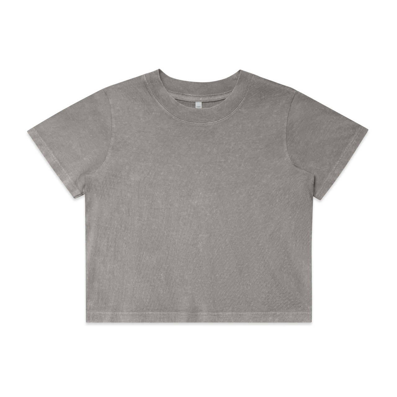 Wo's Stone Wash Heavy Crop | 4086 35