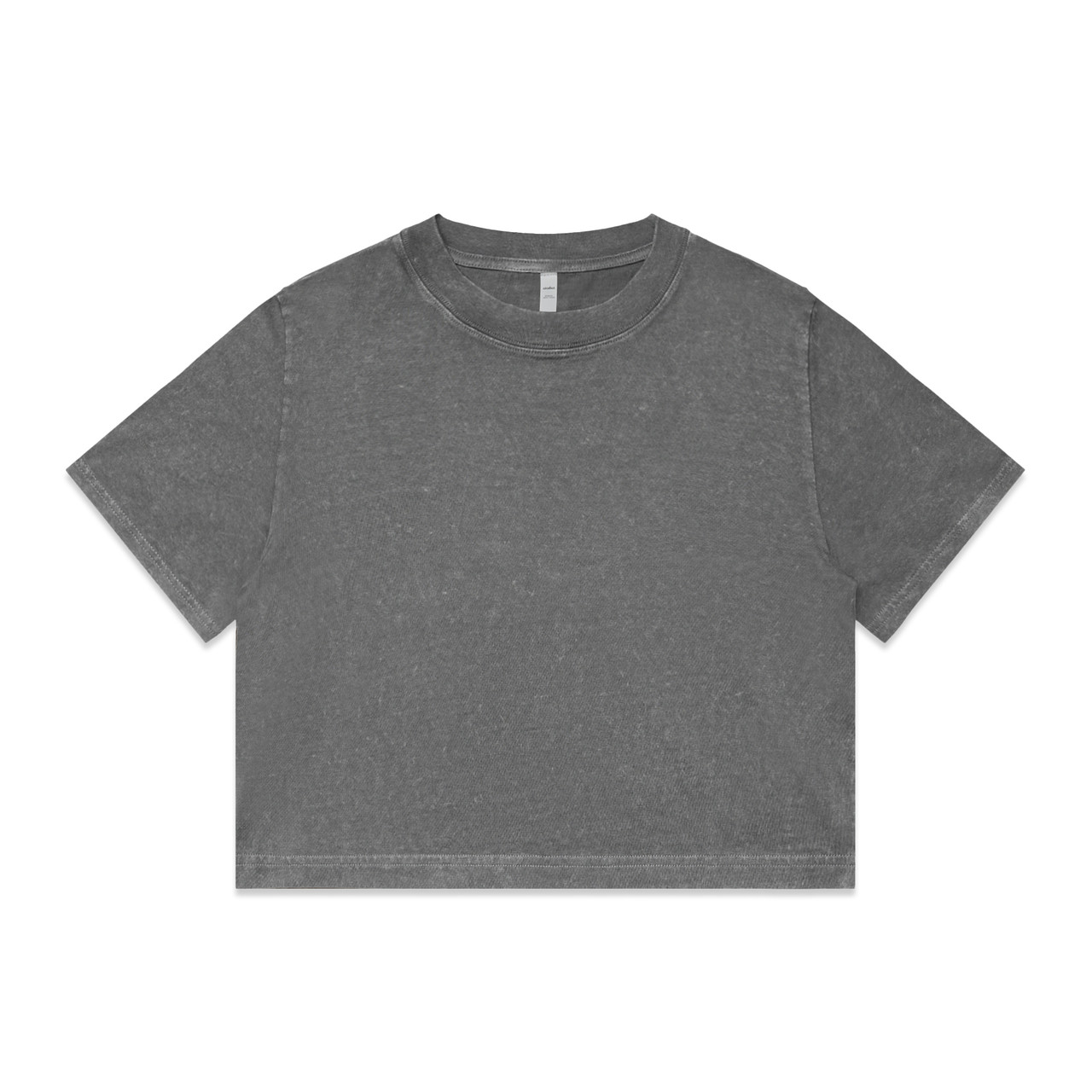 Wo's Stone Wash Heavy Crop | 4086 25