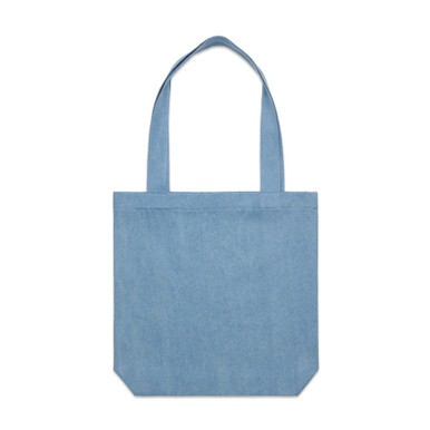AS Colour 1012 Carrie Denim Tote Denim product view for custom printing