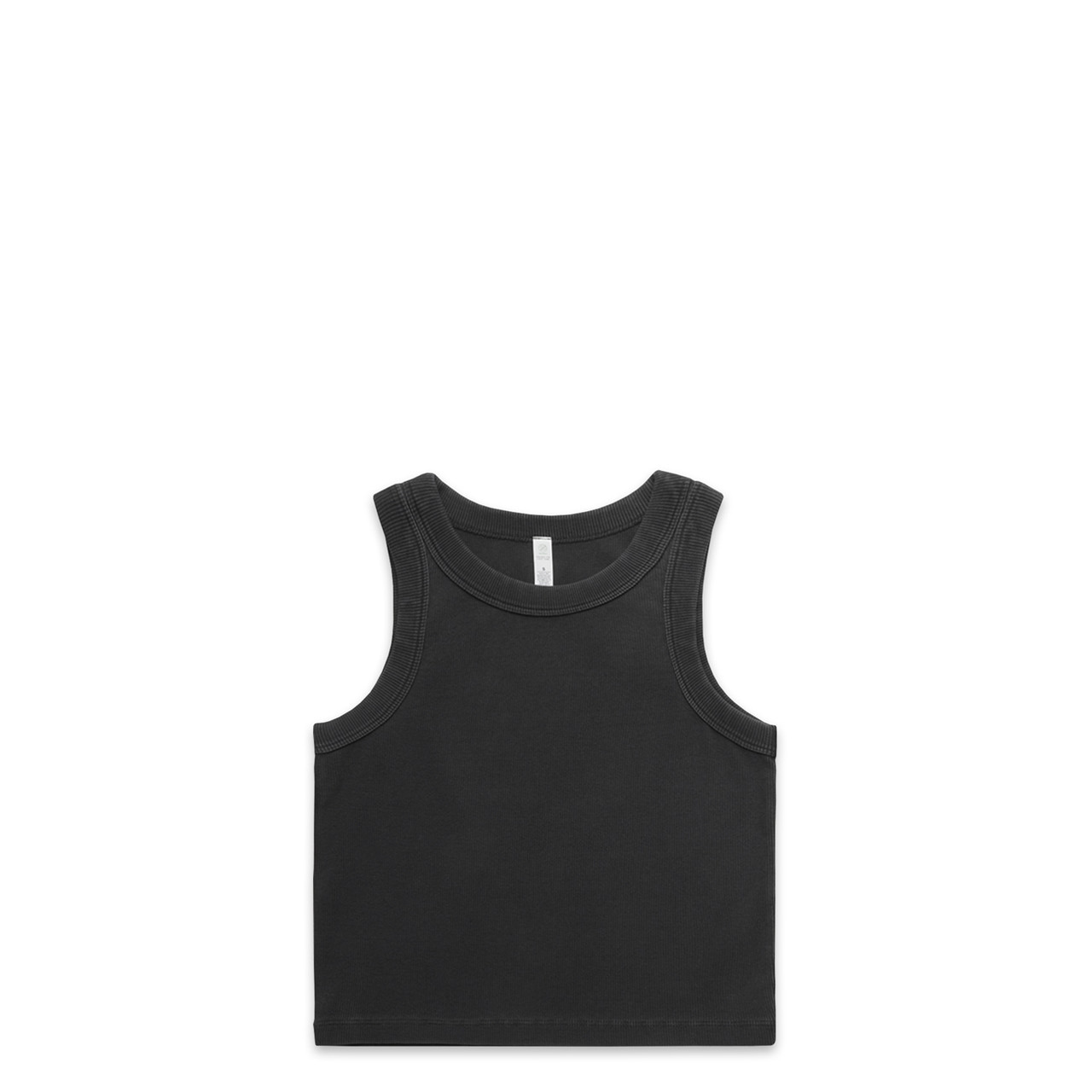 Wo's Faded Organic Rib Crop Tank | 4035 17