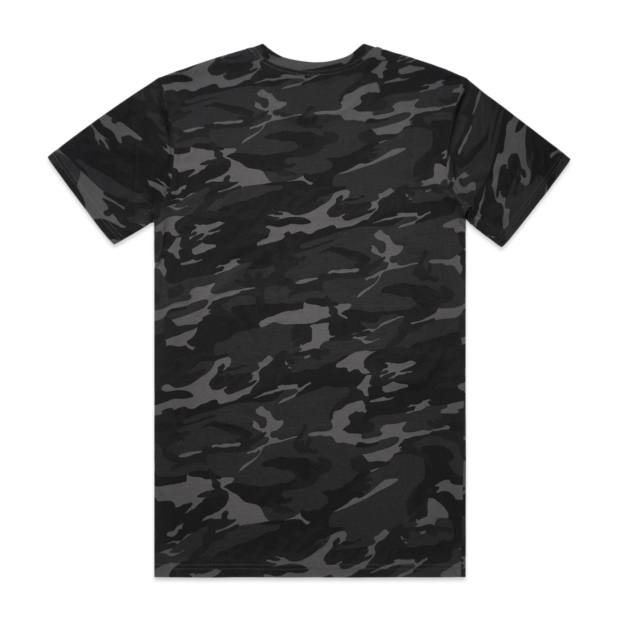 AS Colour 5001C Staple Camo Tee Black Camo back view for custom printing
