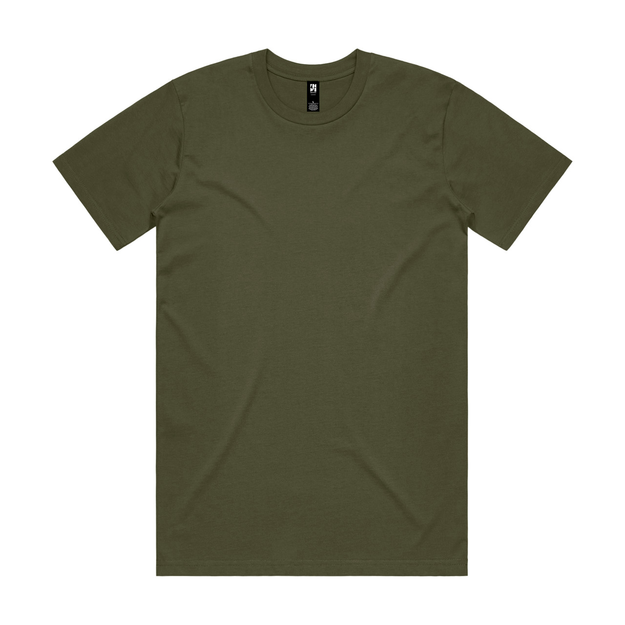 AS Colour 5026 Classic Tee Army front view for custom printing