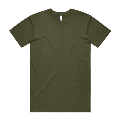 AS Colour 5051 Basic Tee Army product view for custom printing