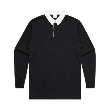 AS Colour 5410 Rugby Jersey Black product view for custom printing