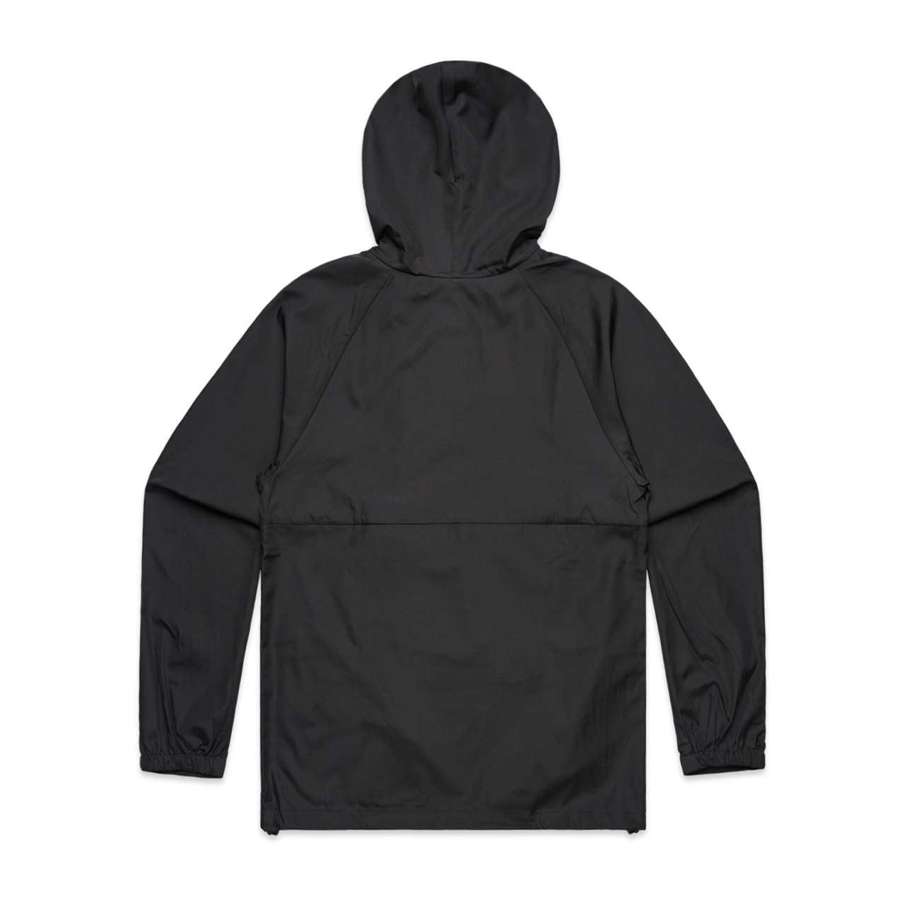 AS Colour 5501 Cyrus Windbreaker Black back view for custom printing