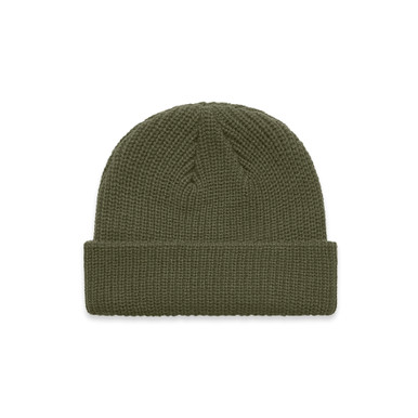 AS Colour 1120 Cable Beanie Army product view for custom printing