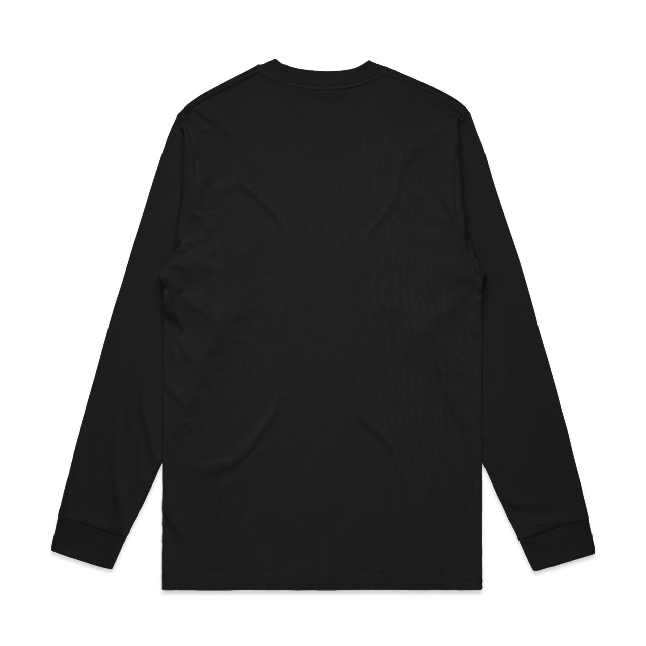 AS Colour 5056 General L/S Tee Black back view for custom printing