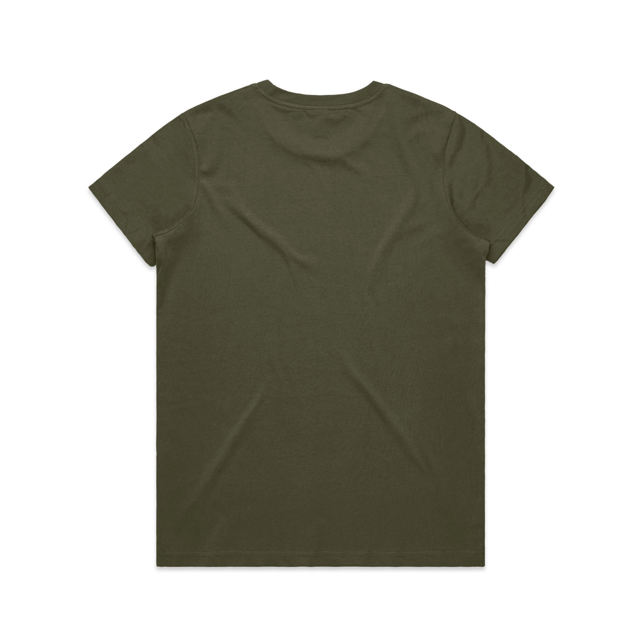 AS Colour 4051 Wo's Basic Tee Army back view for custom printing