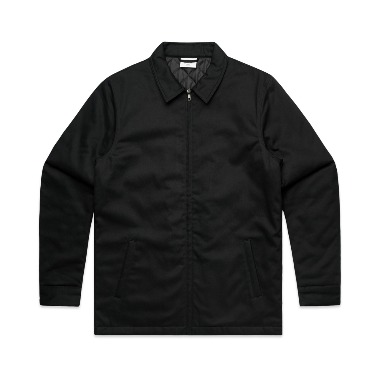 AS Colour 5523 Service Jacket Black front view for custom printing