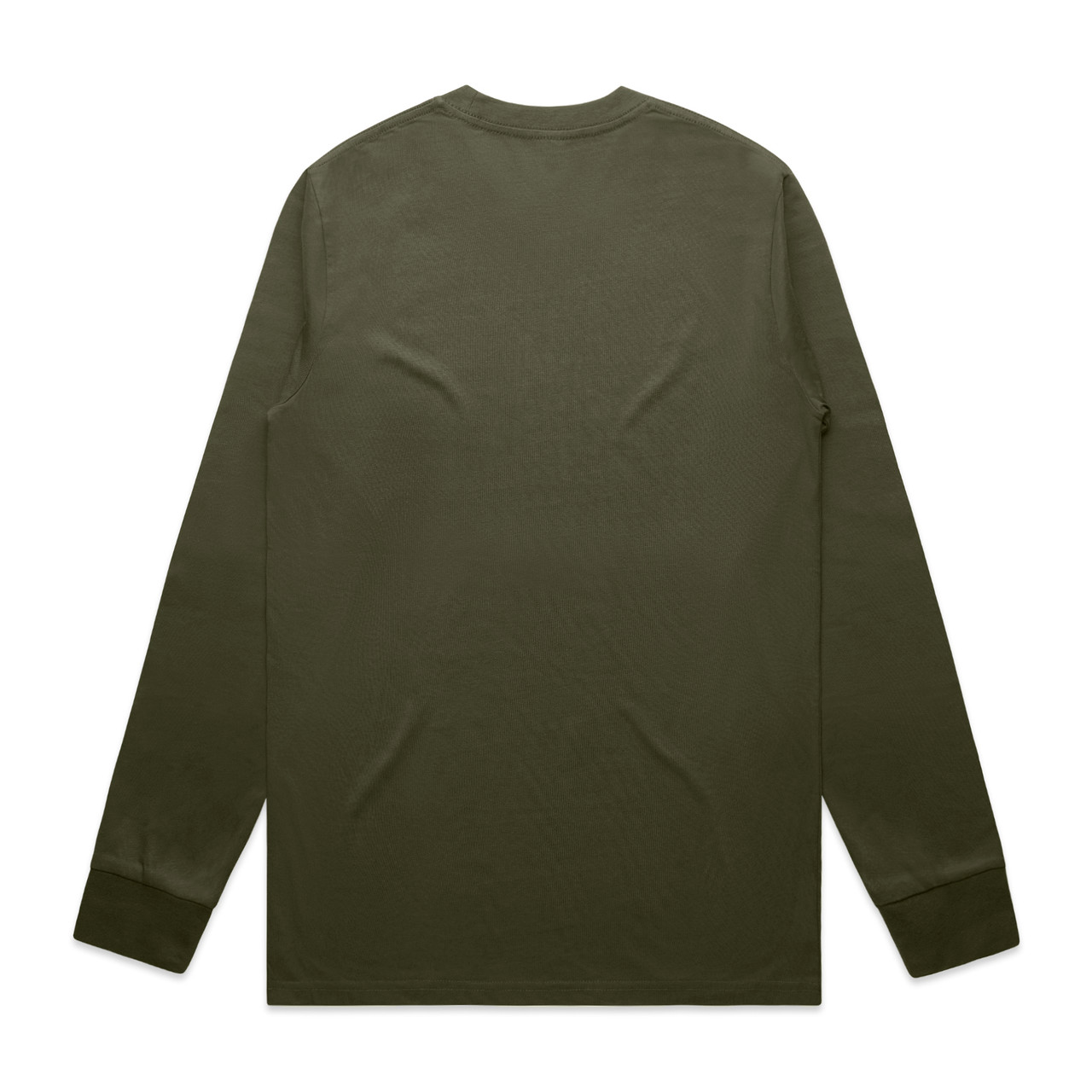 AS Colour 5071 Classic L/S Tee Army back view for custom printing