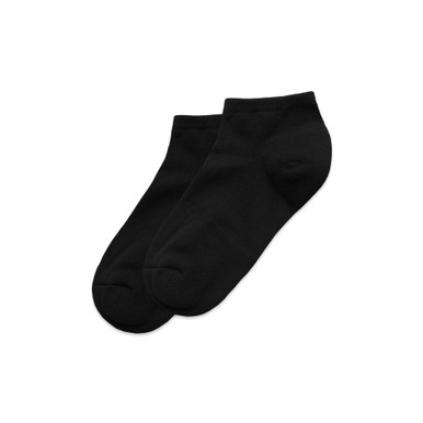 AS Colour 1204 Ankle Socks (2 Pairs) Black product view for custom printing