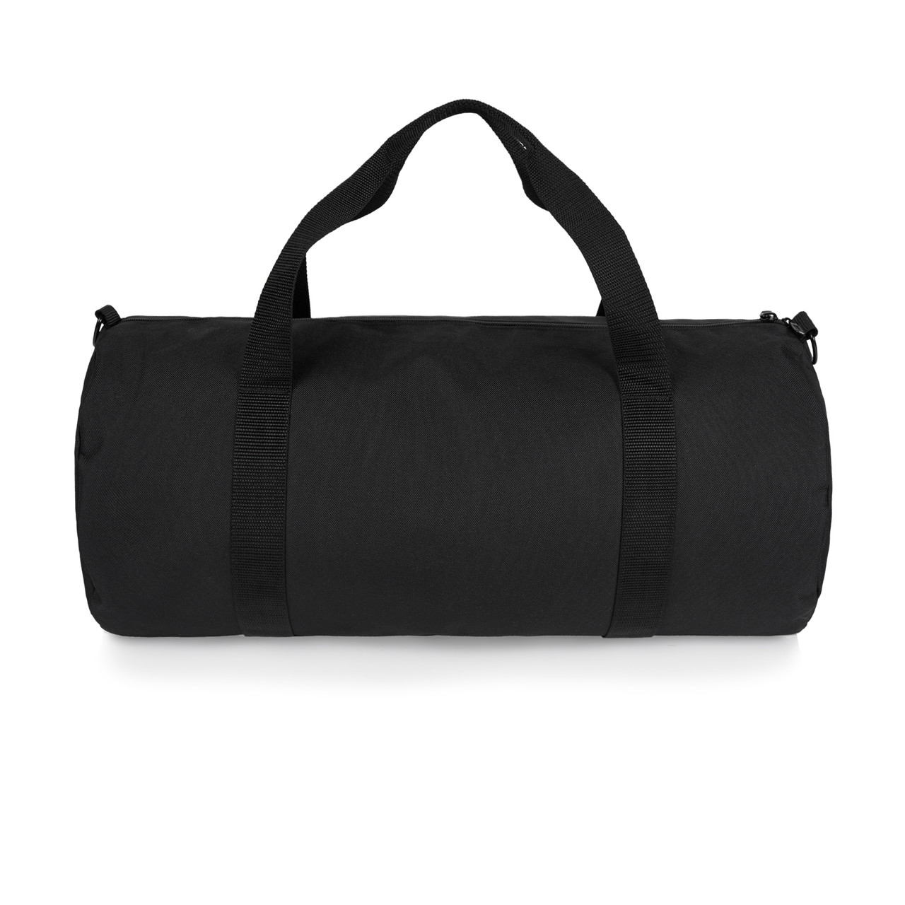AS Colour 1005 Gym Duffel Bag Black front view for custom printing