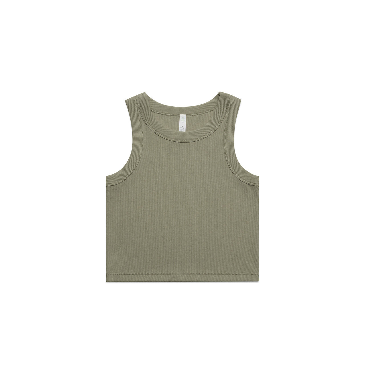 Wo's Organic Rib Crop Tank | 4064G 5