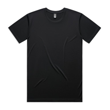 AS Colour 5001A Staple Active Tee Black product view for custom printing