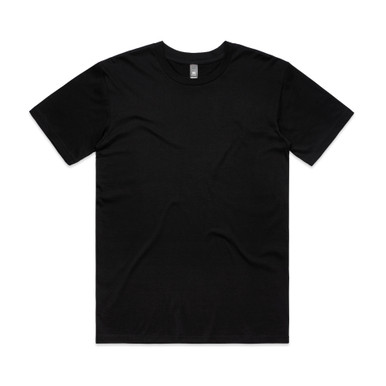 AS Colour 5074 Staple Minus Tee [-2"] Black product view for custom printing