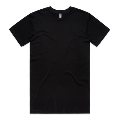 AS Colour 5075 Staple Plus Tee [+2"] Black product view for custom printing