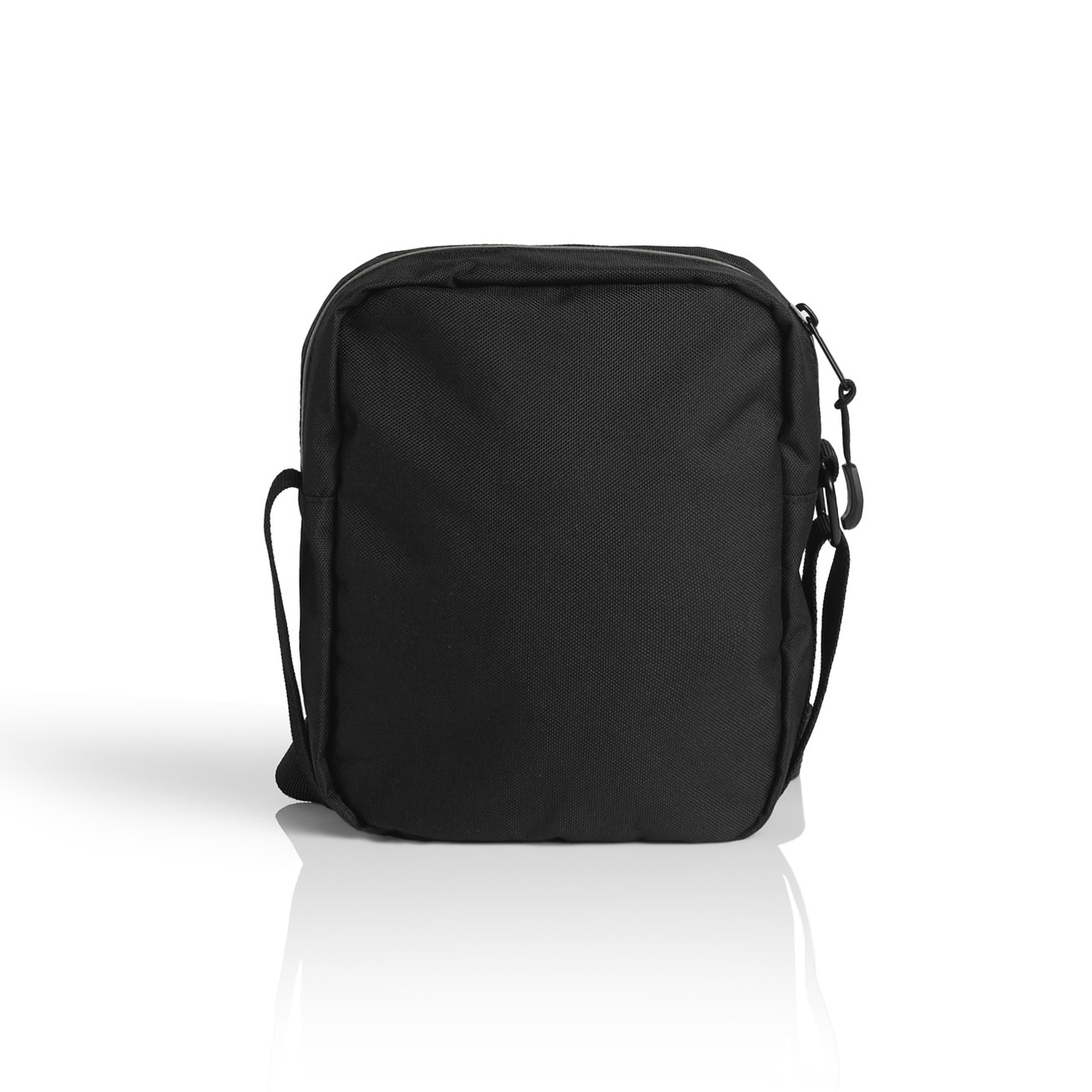 AS Colour 1026 Recycled Transit Bag Black back view for custom printing