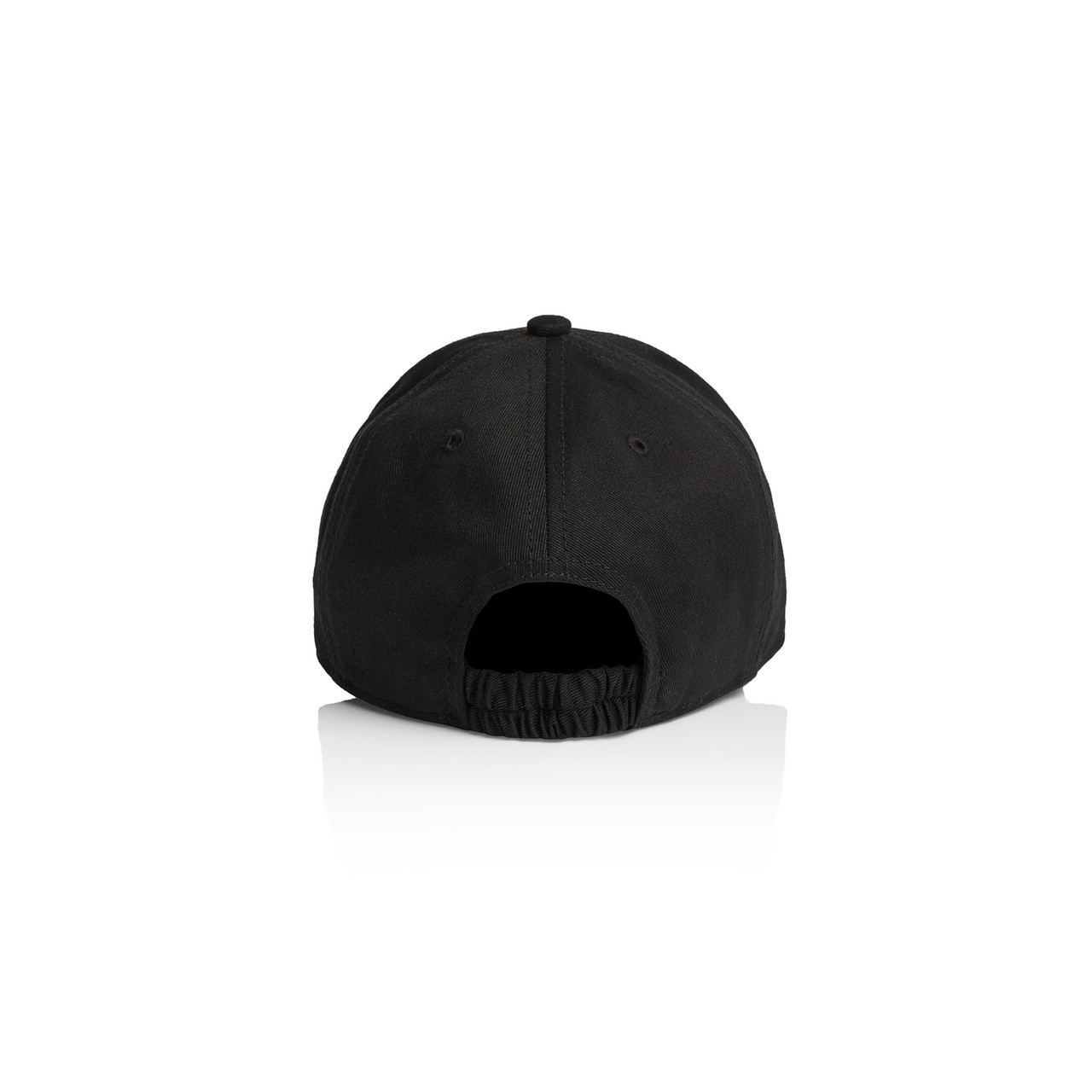 AS Colour 1149 Icon Kids Cap Black back view for custom printing