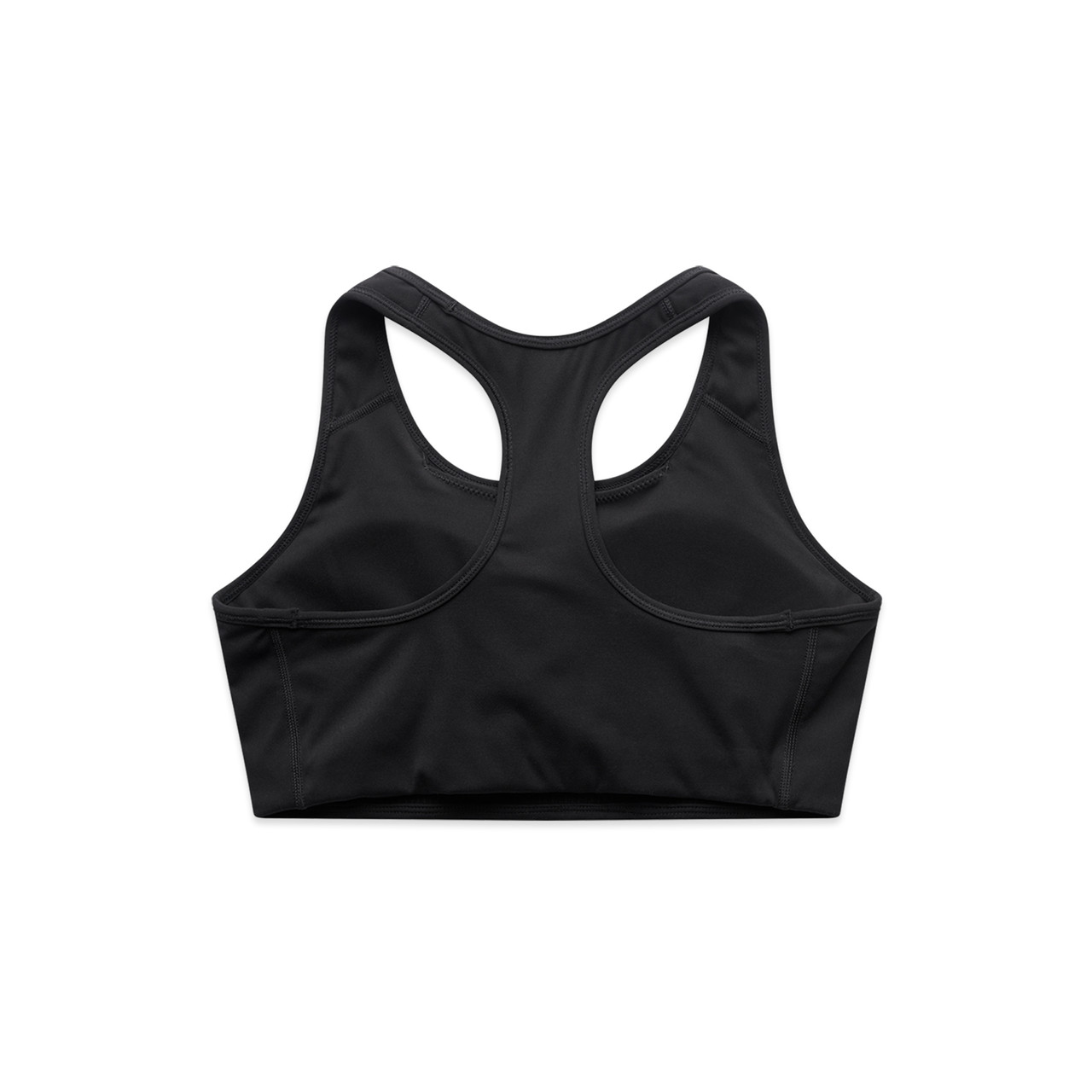 AS Colour 4640 Wo's Active Bra Top Black back view for custom printing