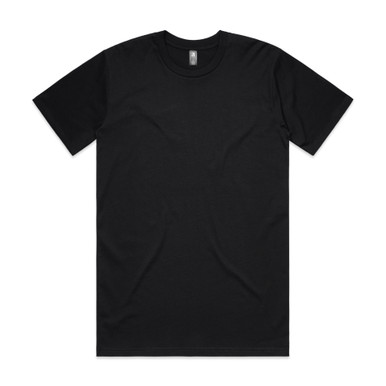 AS Colour 5026T Classic Tear Out Tee Black product view for custom printing
