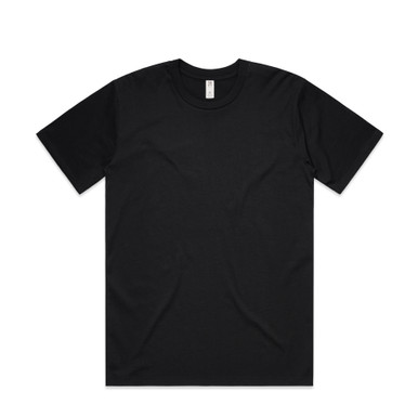 AS Colour 5079 Classic Minus Tee [-2"] Black product view for custom printing