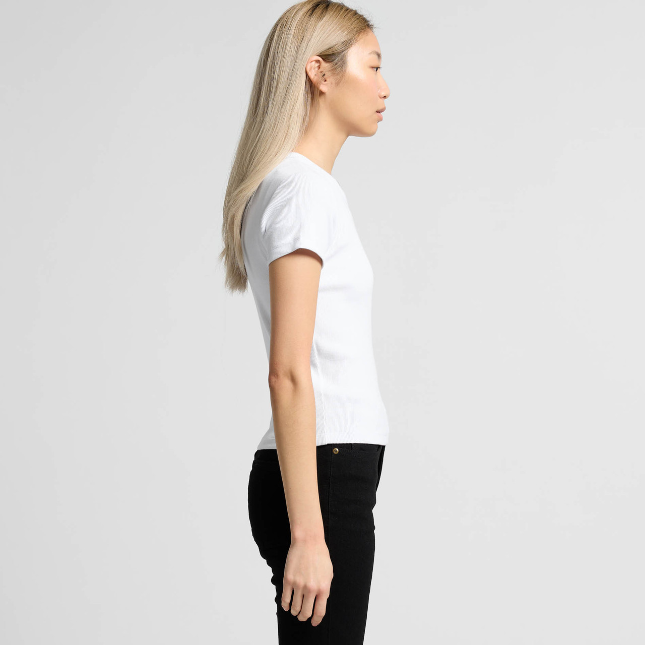 Wo's Organic Rib Tee | 4092G 7
