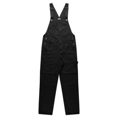 AS Colour 5980 Canvas Overalls Black product view for custom printing