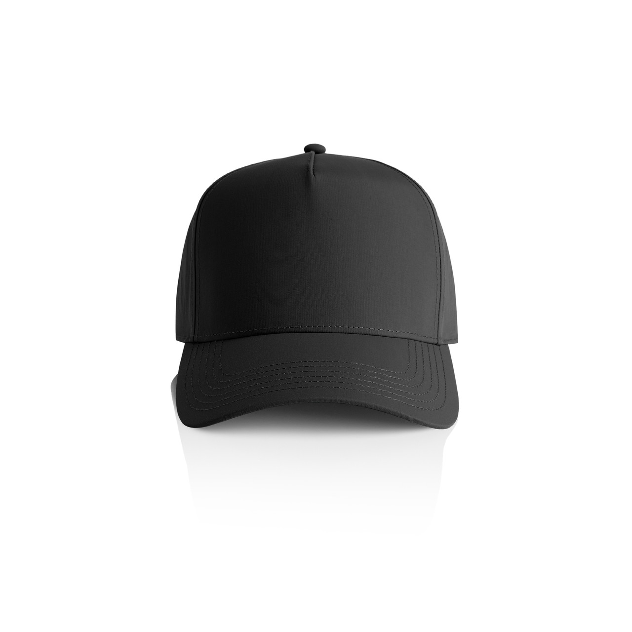 AS Colour 1162 Frame Nylon Cap Black front view for custom printing