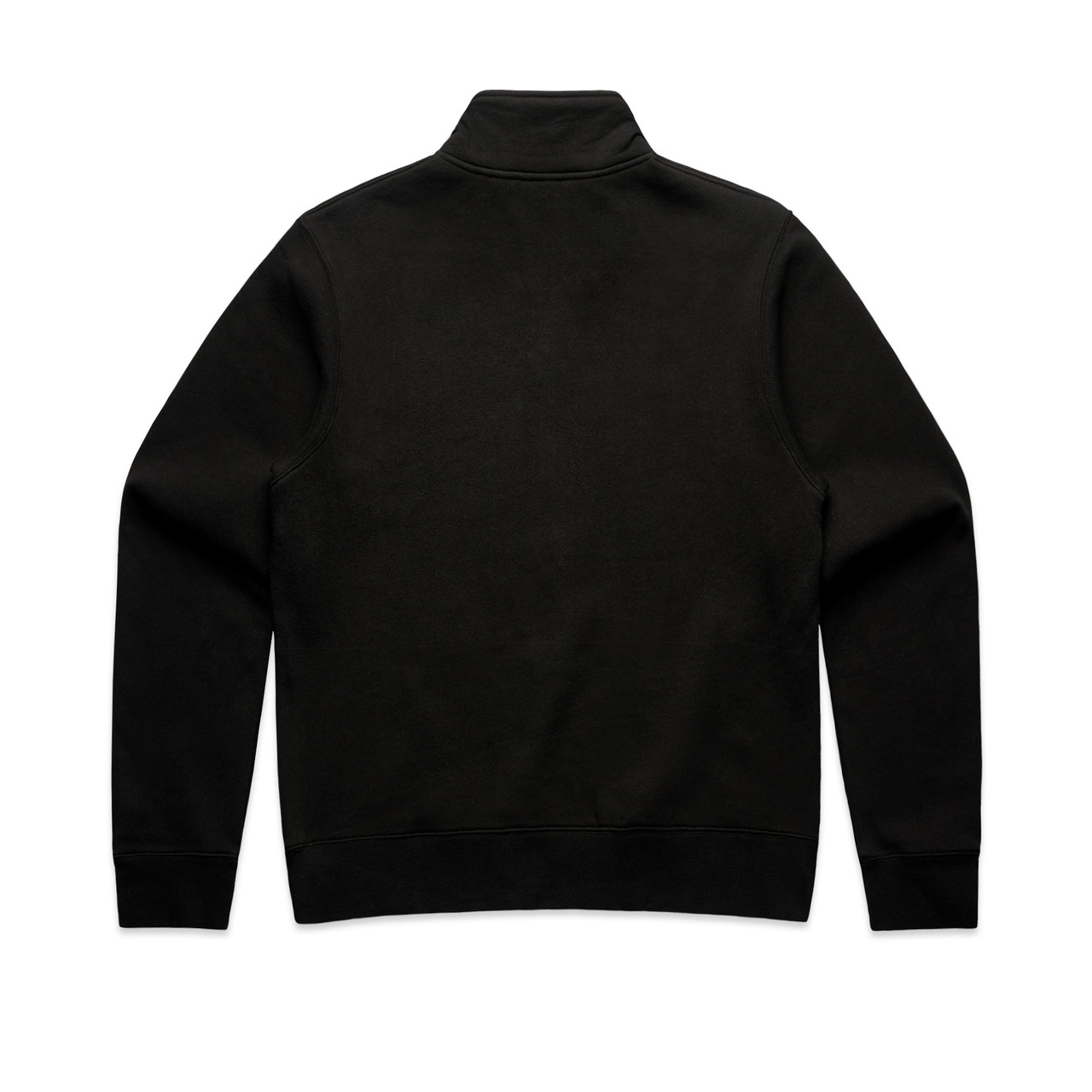 AS Colour 4125 Wo's Stencil Half Zip Crew Black back view for custom printing