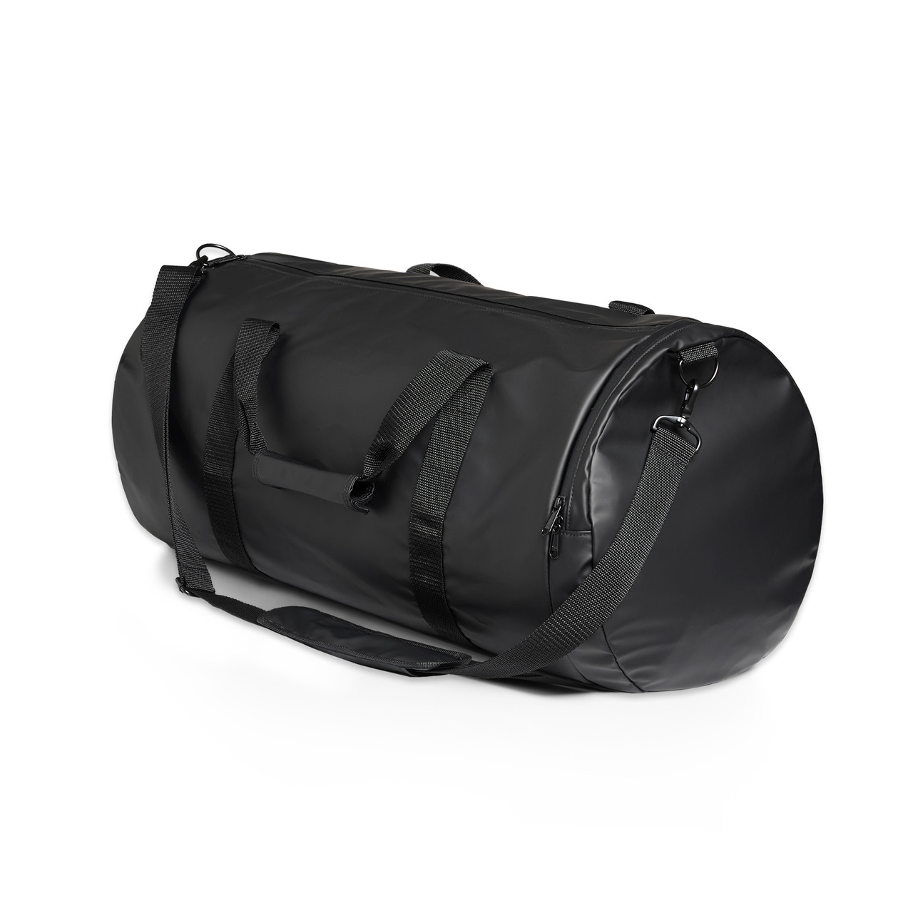 AS Colour 1036 Rain Duffel Bag Black back view for custom printing