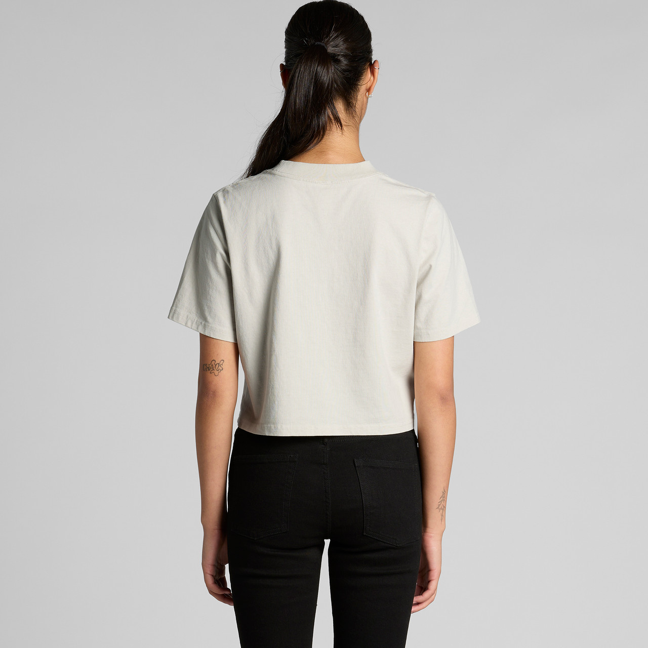 Wo's Heavy Faded Crop Tee | 4089 9
