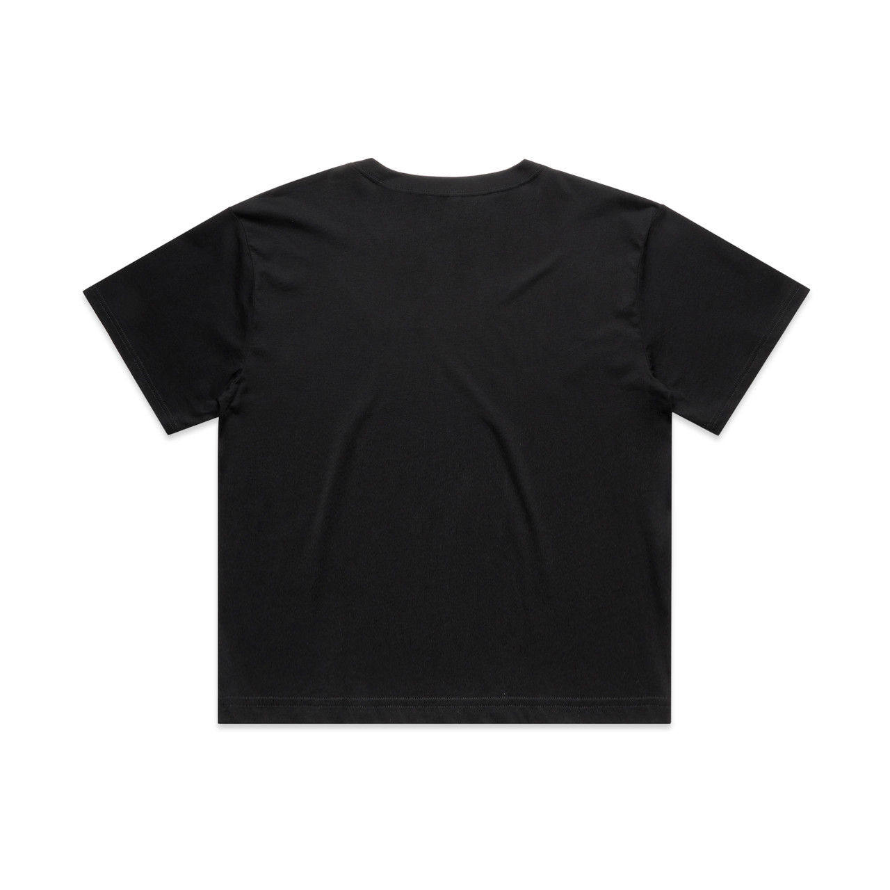 AS Colour 4093 Wo's Martina Crop Tee Black back view for custom printing