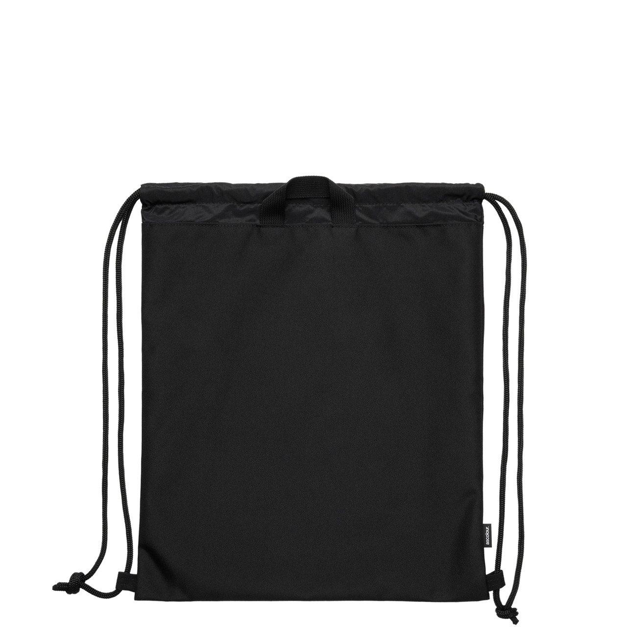 AS Colour 1037 Recycled Gear Bag Black back view for custom printing