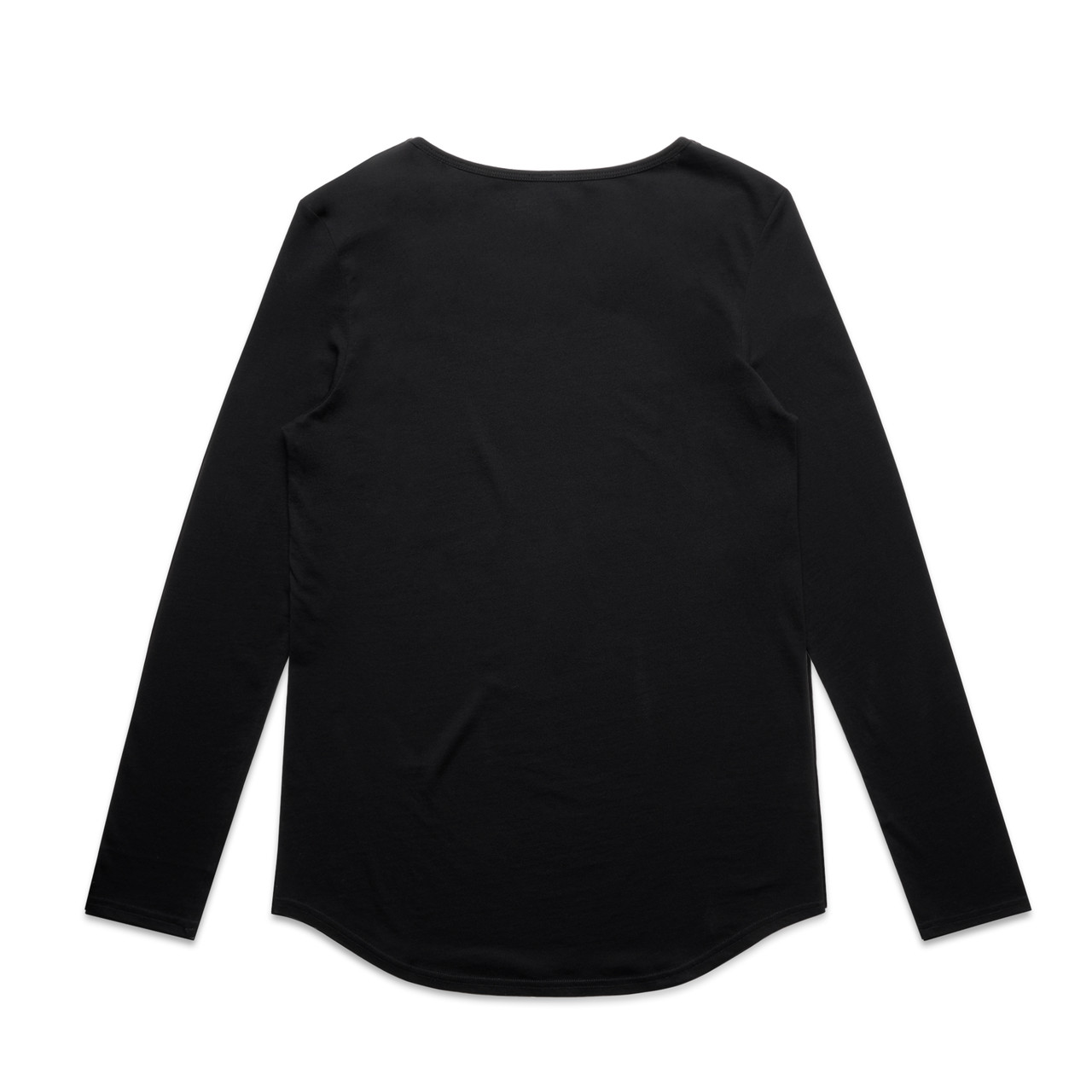 AS Colour 4009 Wo's Mali L/S Tee Black back view for custom printing