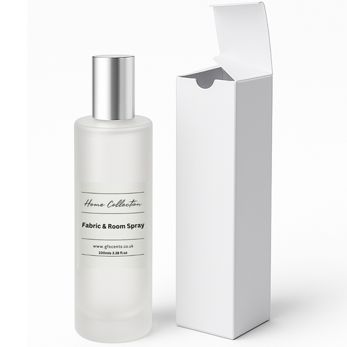 Luxury fabric and room sprays inspired by designer perfumes and aftershaves. Long-lasting freshness for home, car, and linens. Over 80 scents.100ml bottle.