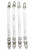 Arianna individual thigh garter straps with hosiery hooks set of 4 | Pearl & Poseidon