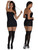 Calliope glossy semi sheer nylon tube mini dress | Pearl & Poseidon