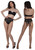 Nefertiti shiny Cuban heel back seam pantyhose | Pearl & Poseidon
