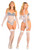 The Vixen glossy sheer nylon bodysuit stockings gloves 3 piece set  | Pearl & Poseidon