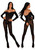 Aragonne glossy bodystocking off shoulder | Pearl & Poseidon