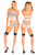 The Operative shiny nylon tube top hipster panty stockings 3 piece set  | Pearl & Poseidon