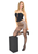 Morgana shiny sleek bodycon micro mini skirt | Pearl & Poseidon