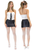 Morgana shiny sleek bodycon micro mini skirt | Pearl & Poseidon