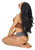 Artemis ultra shiny seamless pantyhose with cut out back | Pearl & Poseidon