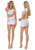 Renata shiny crop top and mini skirt set for boudoir | Pearl & Poseidon