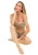 Countess lace detail neckline glossy bodystocking with no center seams and short sleeves | Pearl & Poseidon